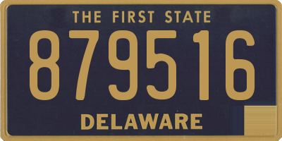 DE license plate 879516