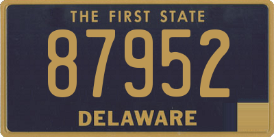 DE license plate 87952