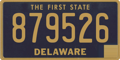 DE license plate 879526