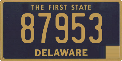 DE license plate 87953