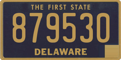 DE license plate 879530