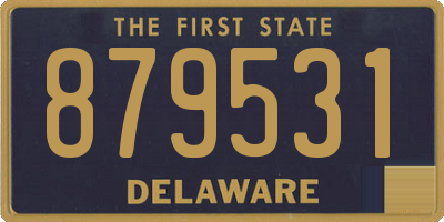 DE license plate 879531