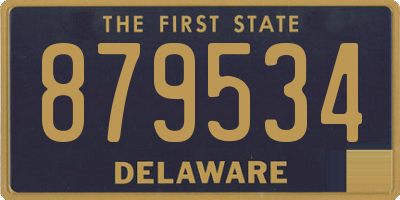 DE license plate 879534