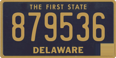 DE license plate 879536