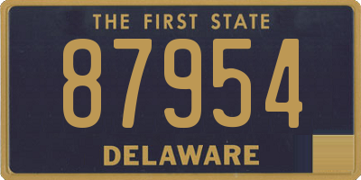 DE license plate 87954