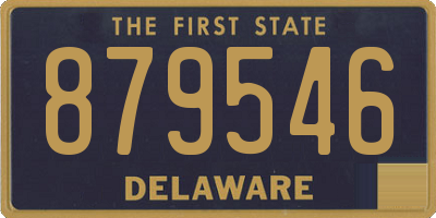 DE license plate 879546