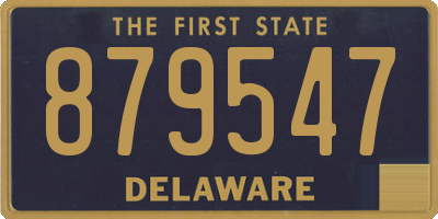 DE license plate 879547