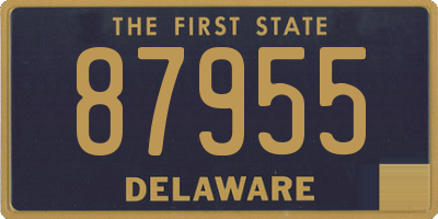DE license plate 87955