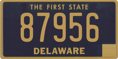 DE license plate 87956