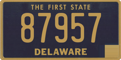 DE license plate 87957