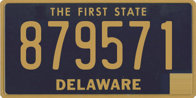 DE license plate 879571