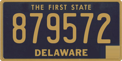 DE license plate 879572