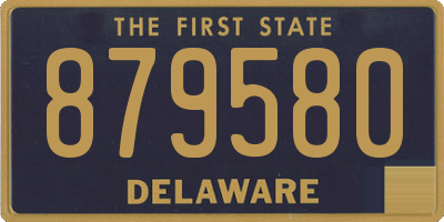 DE license plate 879580