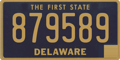 DE license plate 879589