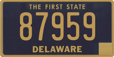 DE license plate 87959
