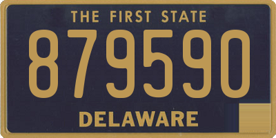 DE license plate 879590