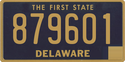DE license plate 879601