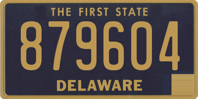 DE license plate 879604