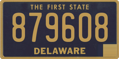 DE license plate 879608