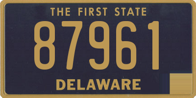 DE license plate 87961