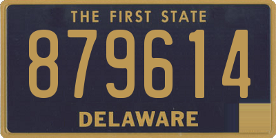 DE license plate 879614