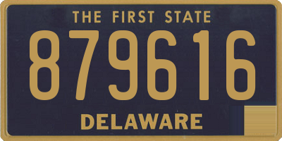 DE license plate 879616