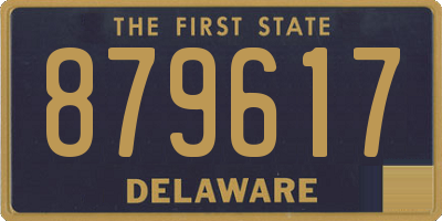 DE license plate 879617