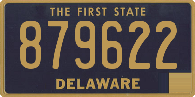 DE license plate 879622