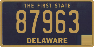 DE license plate 87963