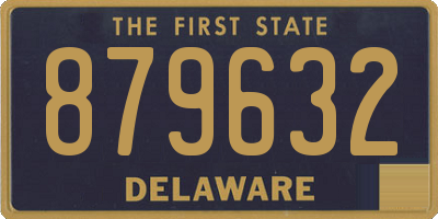 DE license plate 879632