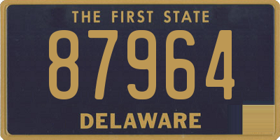 DE license plate 87964