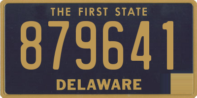 DE license plate 879641