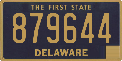 DE license plate 879644