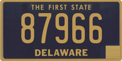 DE license plate 87966