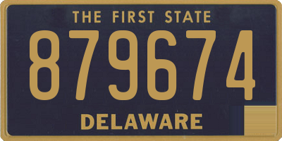 DE license plate 879674