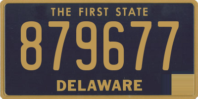 DE license plate 879677