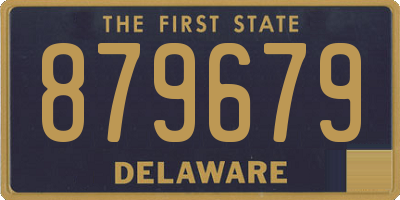 DE license plate 879679