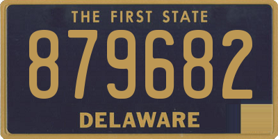 DE license plate 879682
