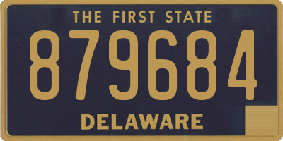 DE license plate 879684