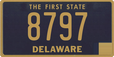 DE license plate 8797