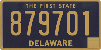 DE license plate 879701