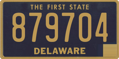 DE license plate 879704
