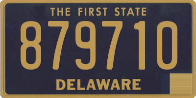 DE license plate 879710