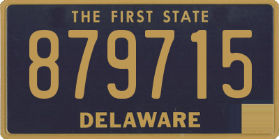 DE license plate 879715