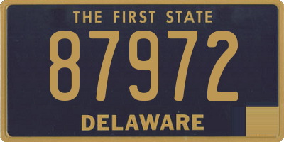 DE license plate 87972