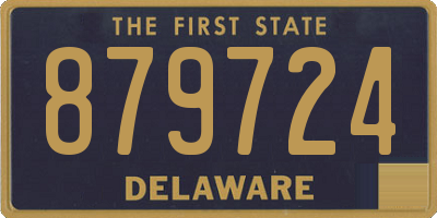 DE license plate 879724