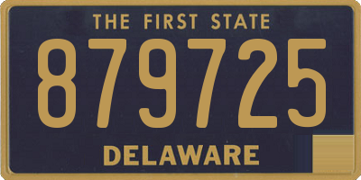 DE license plate 879725