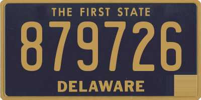 DE license plate 879726