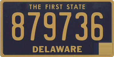 DE license plate 879736
