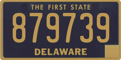 DE license plate 879739